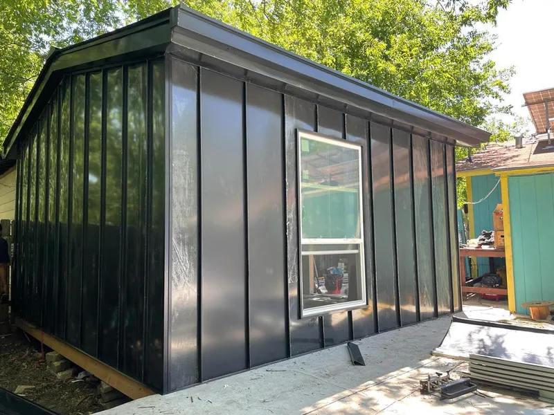 Black standing seam metal wall panels for Roof Inspection in Susanville